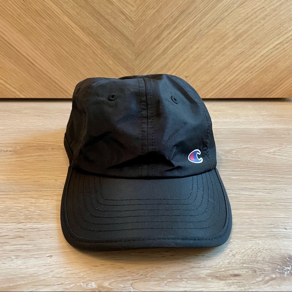 Champion Black Nylon Hat